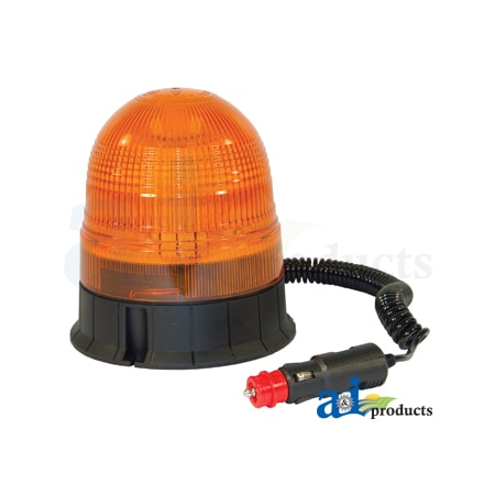 Beacon, 40 LED, AMBER, Magnetic Base, Power Cord 6 X6 X7